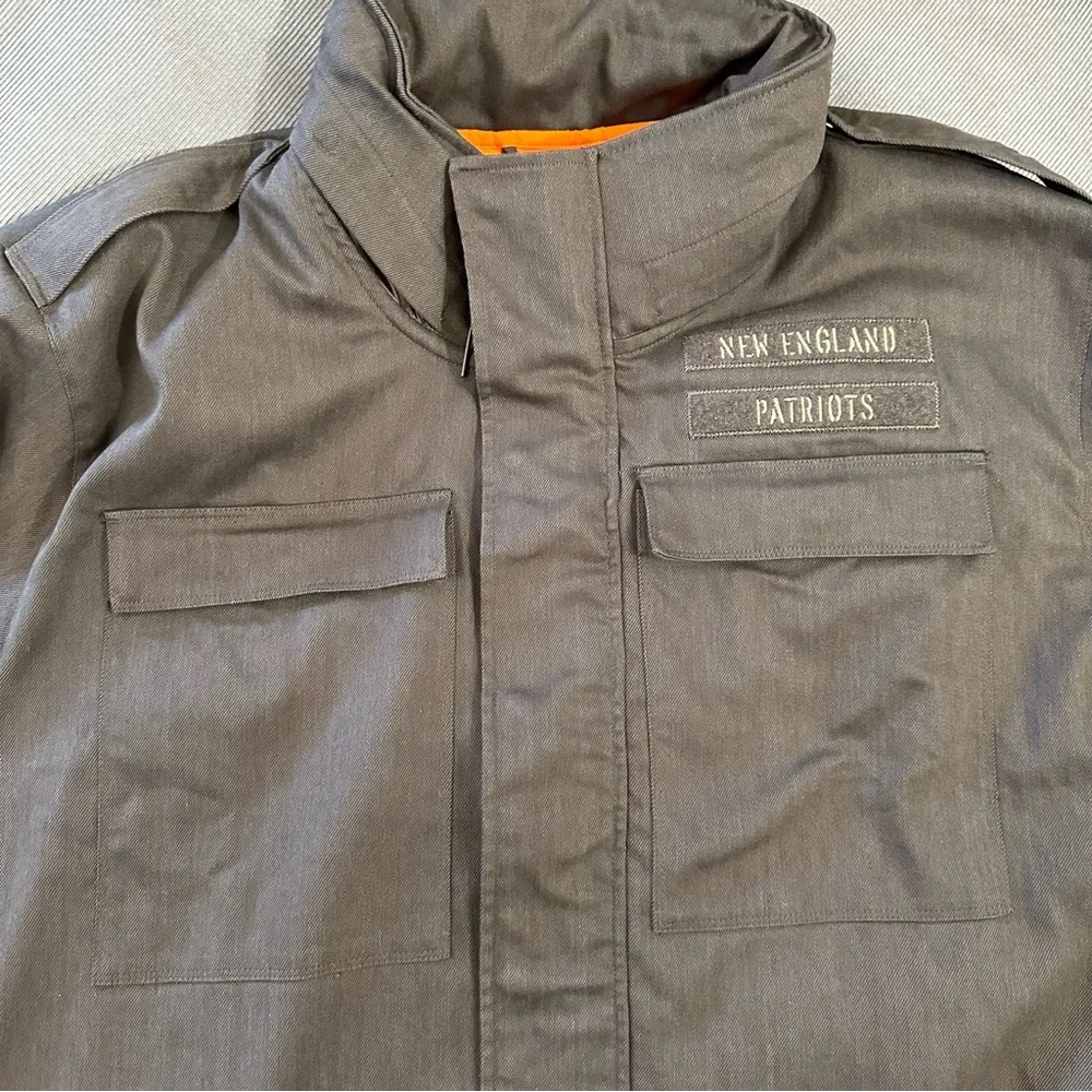Nike NFL On field New England Patriots Military Support Coat - Swoosh Logo 3XL - Picture 4 of 16